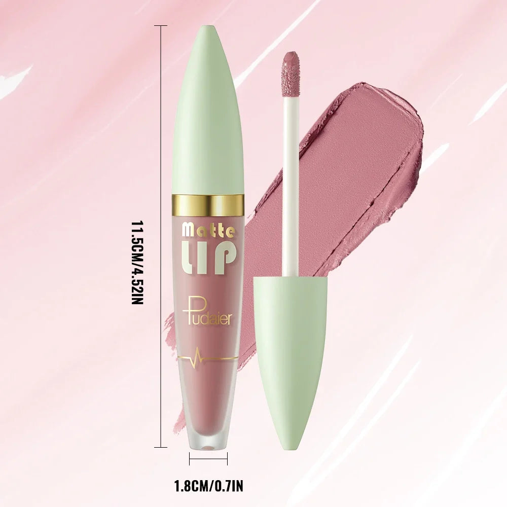 Matte Liquid Lipstick – Waterproof Long-Lasting Velvet Finish Liquid Lipstick Qme