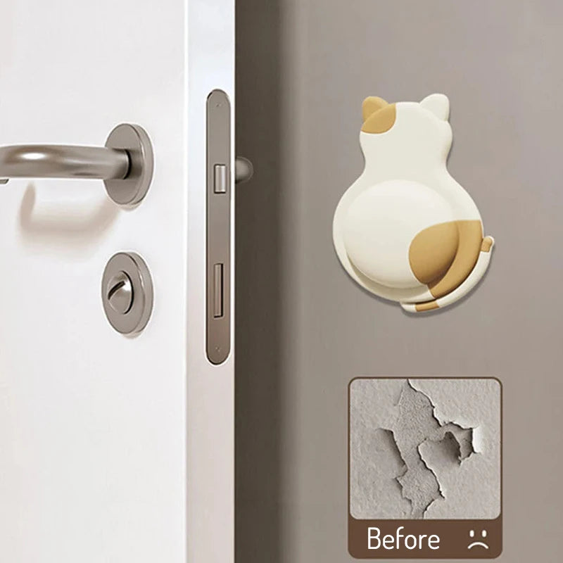 Cute Pet Door Wall Protector Anti-Collision Pad Sticker Door Wall Protector Qst