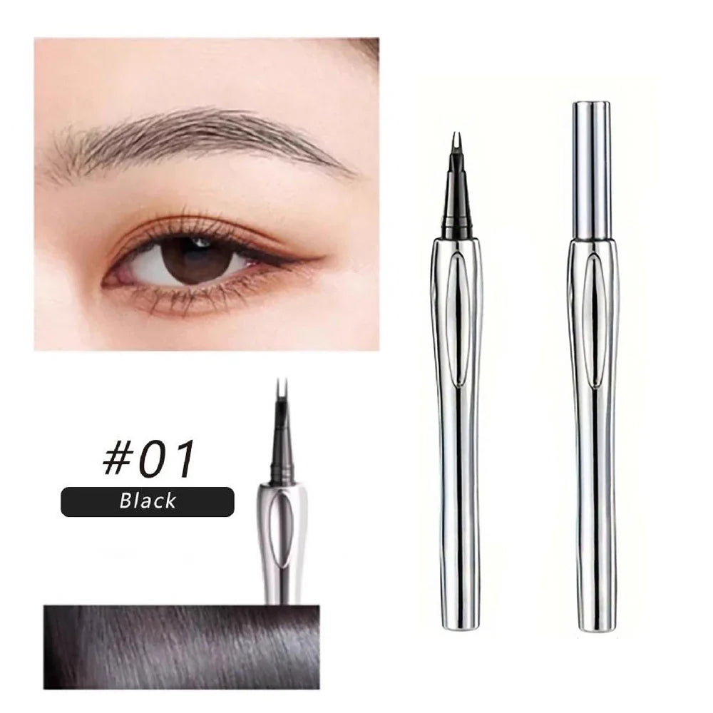 2-Point Waterproof Eyebrow Pencil – Long-Lasting, 3 Colors Eyebrow Pencil Qme 01