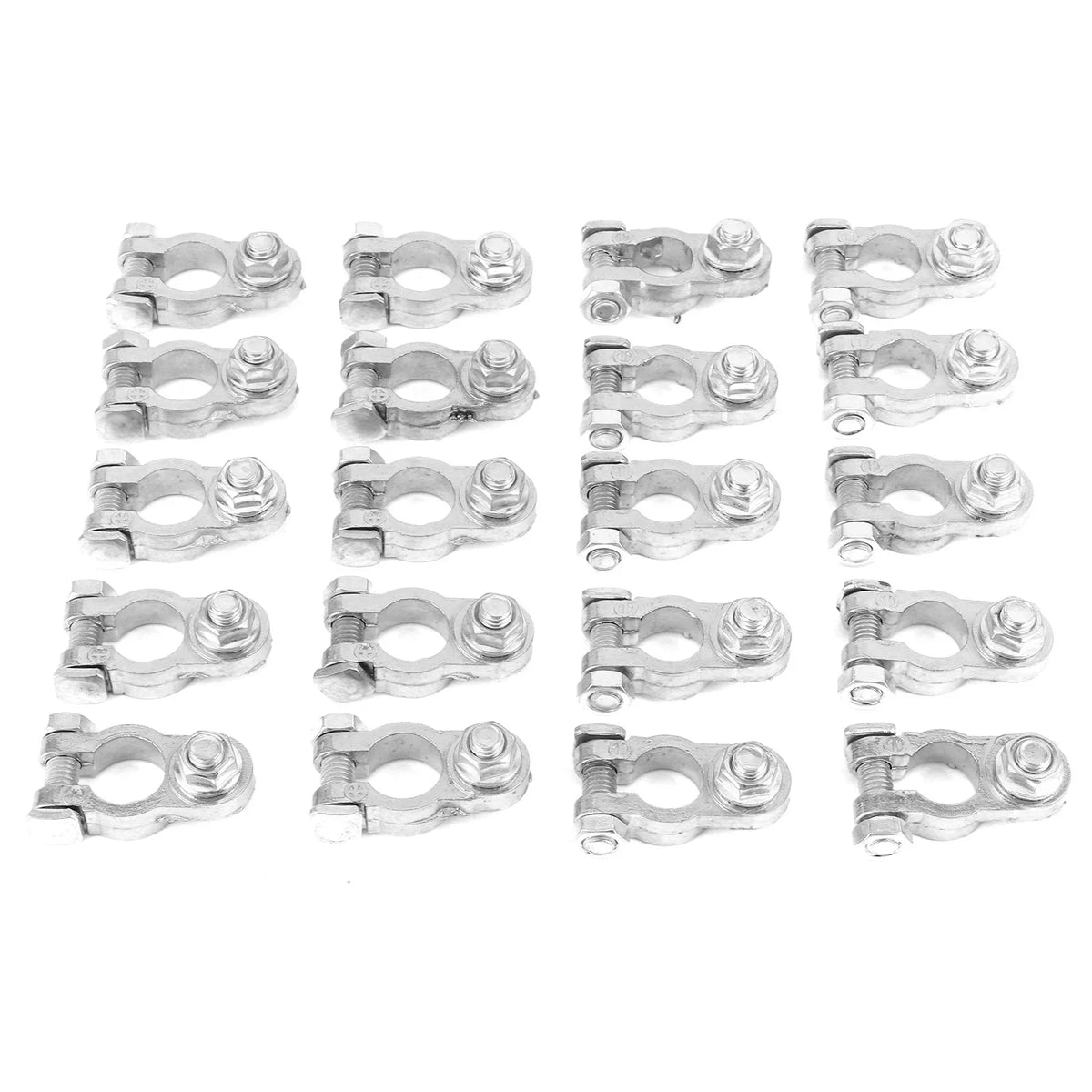 12V Aluminium Battery Terminal Connector Clamp Set – 20 Pack Battery Terminal Clamp Qme
