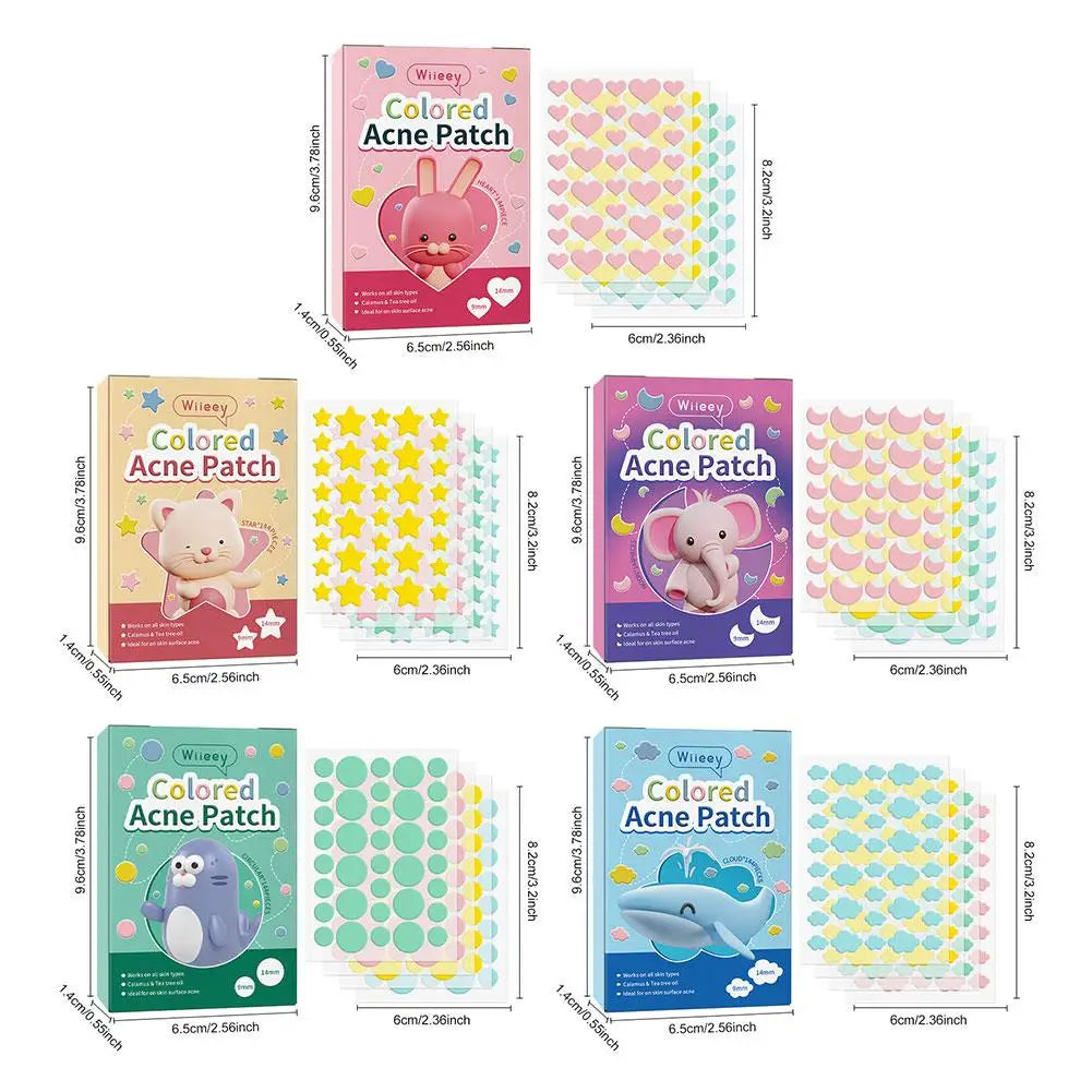 Star Colorful Pimple Patches – 144pc Invisible Spot Stickers Pimple Patch Stickers Qme