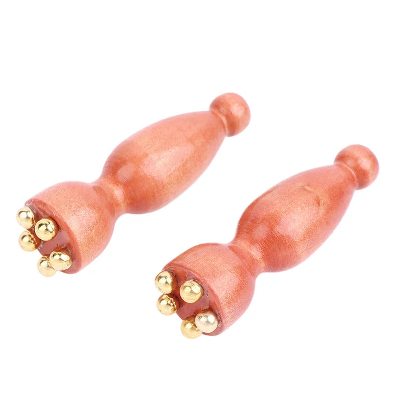 Lotus Seedpod Rosewood & Alloy Facial Massage Tool | Gua Sha Facial Massage Tool Qme