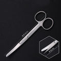 Stainless Steel Trimming Scissors Crescent Notch Straight Head Precision Trimming Scissors Qme a