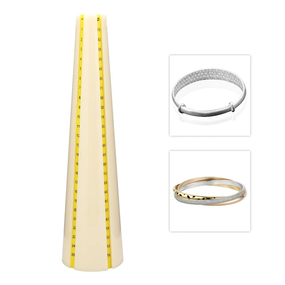 Plastic Bracelet Mandrel Sizer Stick & Jewelry Hammer Tool Jewelry Making Tool Qme