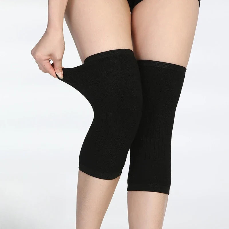 Cashmere Knee Warmers – Elastic Thermal Support Sleeves Thermal Knee Warmers Qme