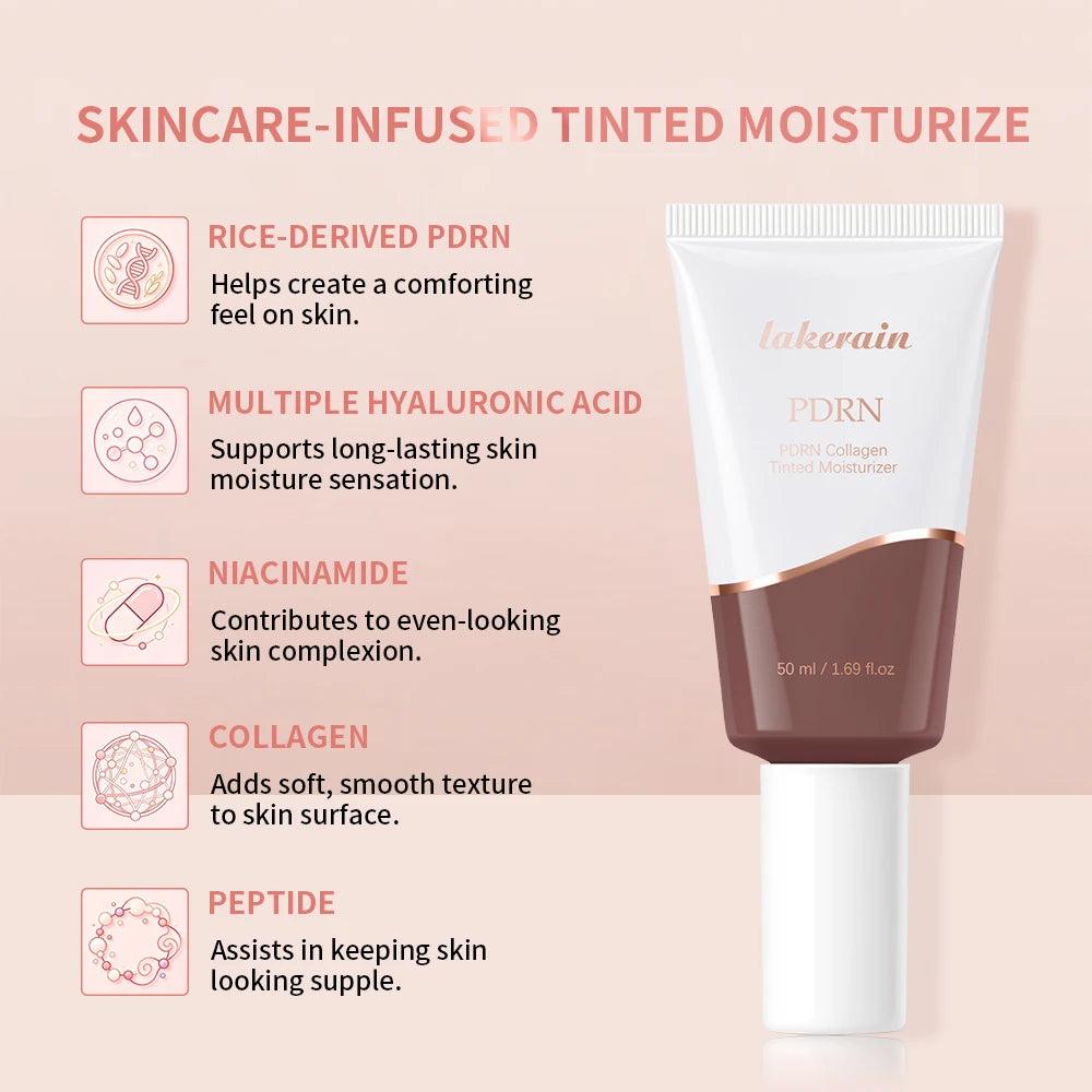 Tinted Collagen Foundation Cream – PDRN, 10 Shades, Pore Blur Tinted Foundation Cream Qst