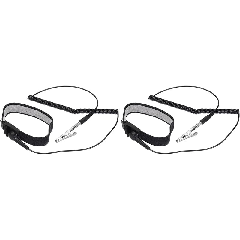 Anti-Static Wrist Strap ESD Grounding Bracelet 2 Pack ESD Wrist Strap Qst 2PCS