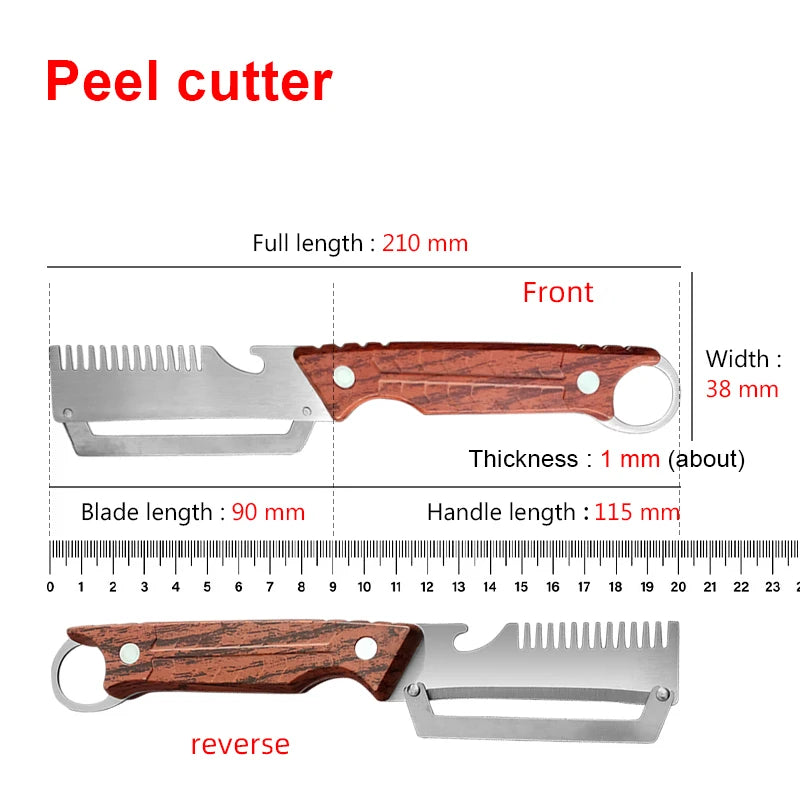 3-in-1 Stainless Steel Vegetable & Fruit Peeler Kitchen Tool Vegetable Peeler Qst