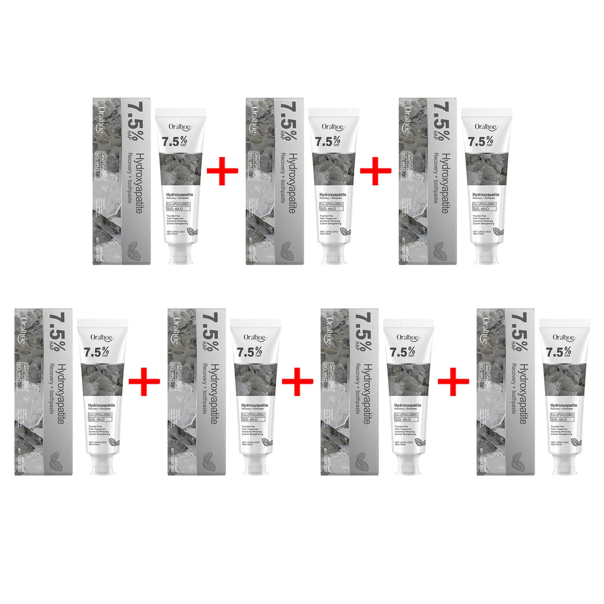 Oralhoe Hydroxyapatite Whitening Toothpaste – Enamel & Gum Care Whitening Toothpaste Qst 840g boxed