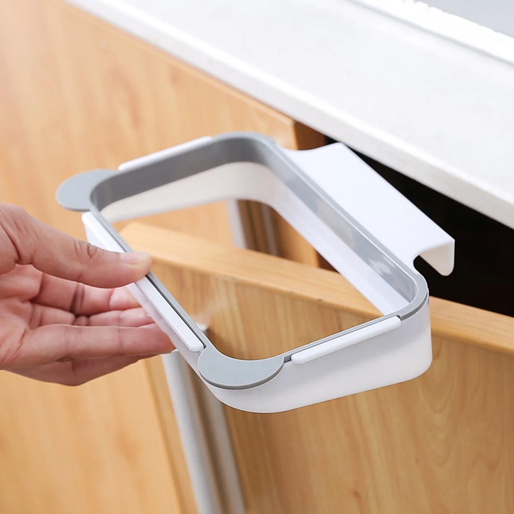 Hanging Trash Bag Holder Rack for Kitchen Cabinet Door Cabinet Door Organizer Qme