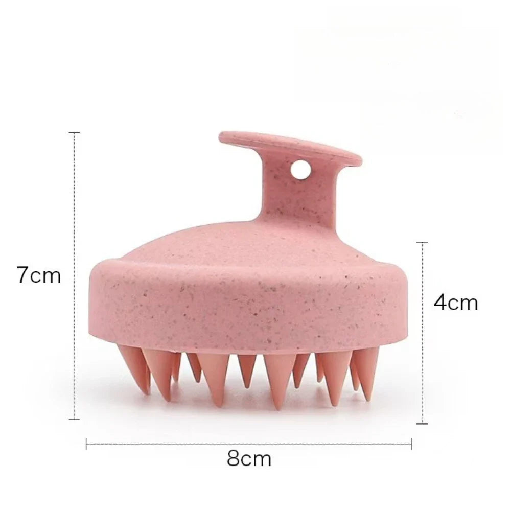 Soft Silicone Scalp Shampoo Brush & Hair Washing Comb Scalp Shampoo Brush Qme
