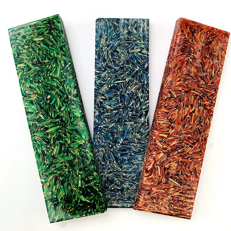 Swayboo Resin Rice Husk DIY Knife Handle Patch Slab DIY Handle Patch Qst