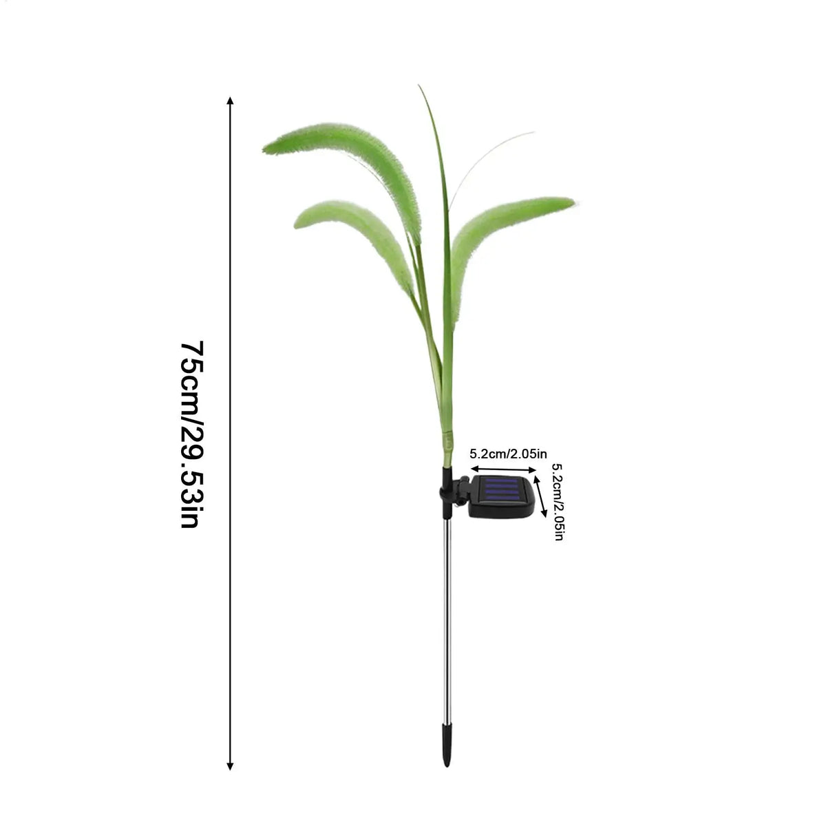 Solar Tall Artificial Reed Grass Pathway Lights | Weatherproof Solar Pathway Lights Qme