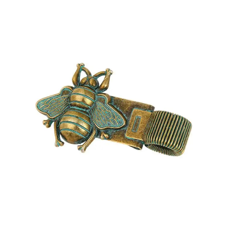 Vintage Insect Metal Pen Clip Spring Loaded Notebook Holder Metal Pen Clip Qme