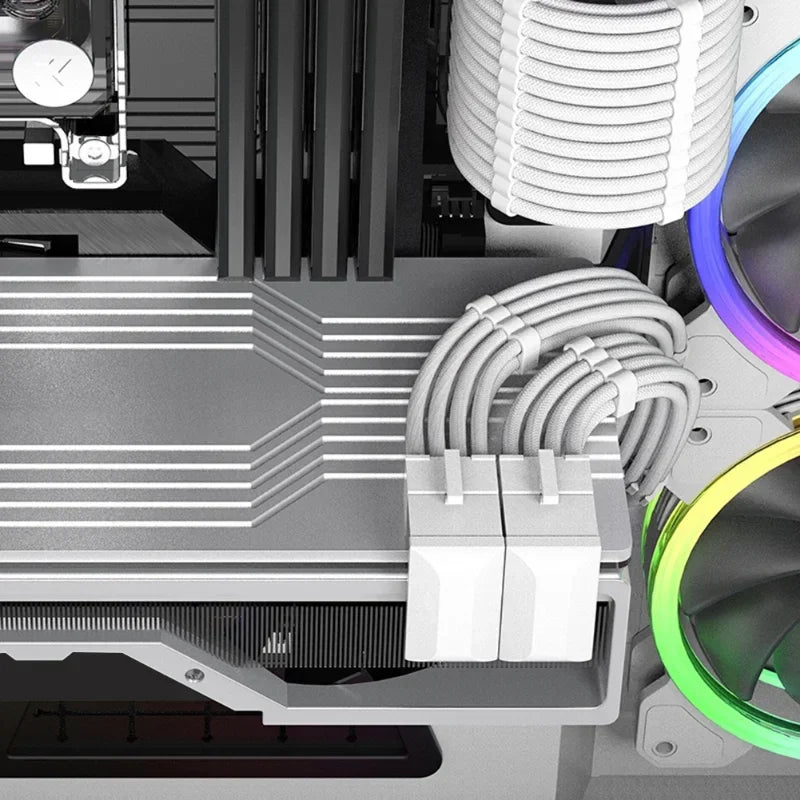 PCIe 8-Pin 6-Pin 180° GPU Power Connector Adapter | Qme GPU Power Adapter Qme