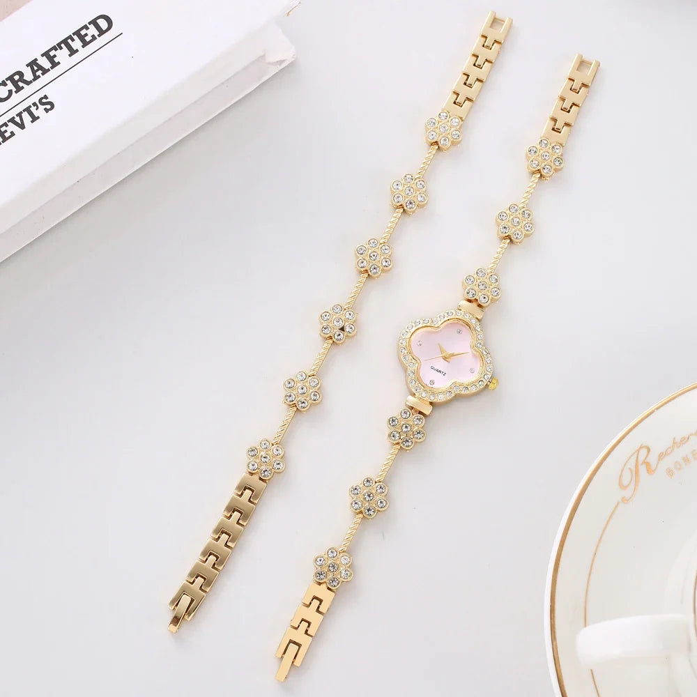 Women's Butterfly Strap Diamond Round Quartz Watch | Qme Women's Fashion Watch Qme