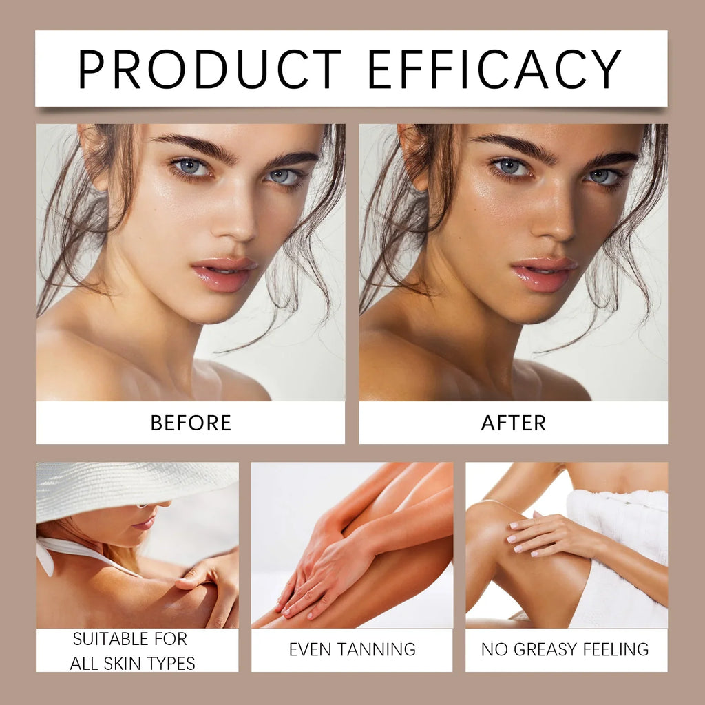 Self Tanning Cream Natural Bronzing Lotion with Nourishing Oils Self Tanning Cream Qme