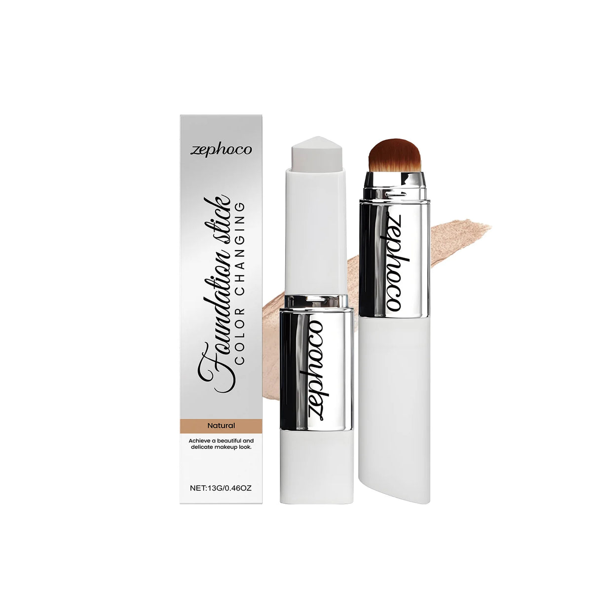 Zephoco Color Changing Foundation Stick – High Coverage Concealer Foundation Concealer Stick Qst Natural