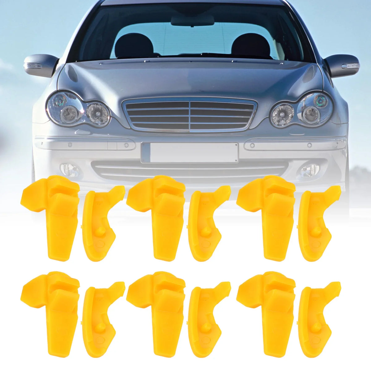 6 Pairs Tire Machine Mount Demount Heads Wheel Rim Protector Tire Machine Inserts Qme