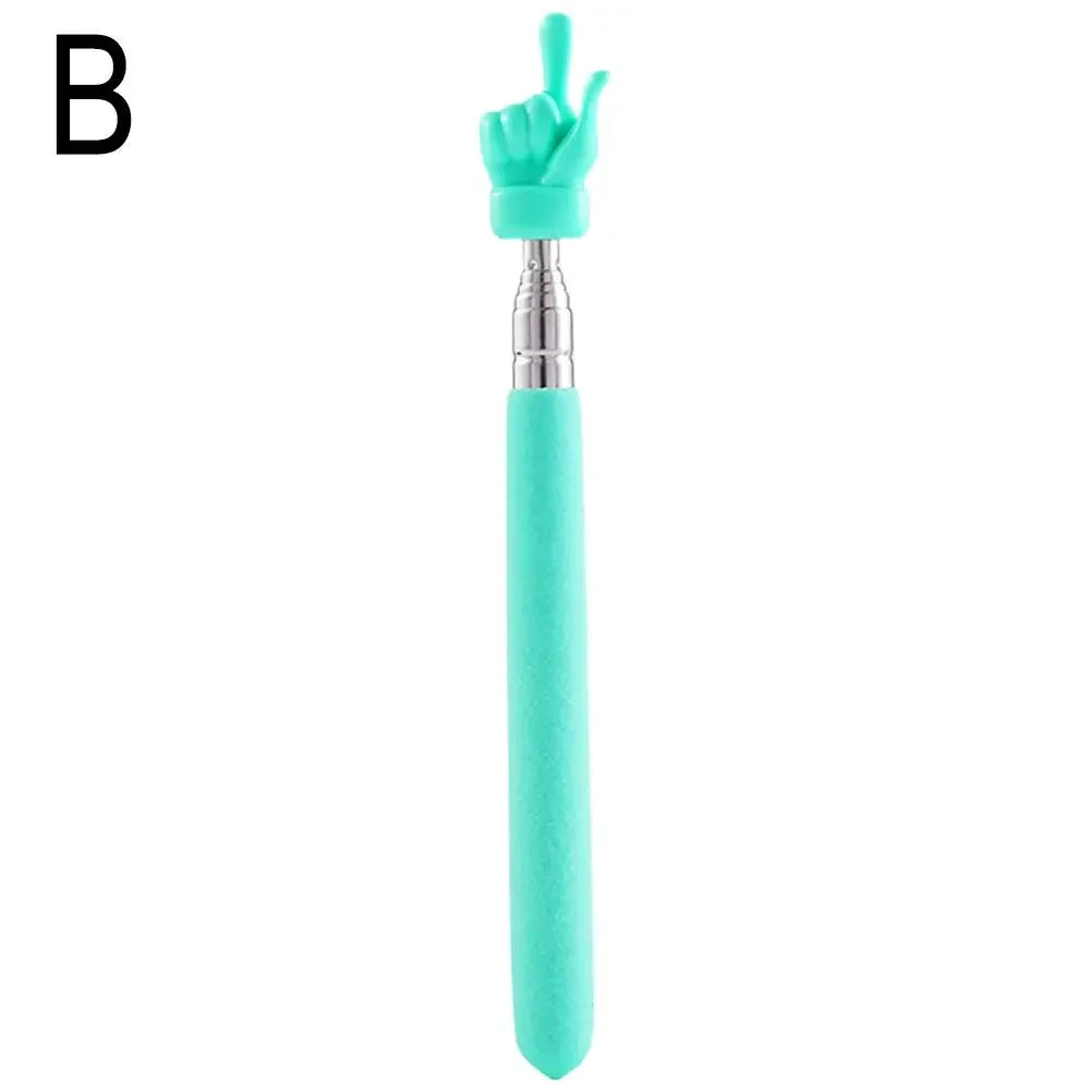 Telescopic Pointer Stick – Extendable Stainless Steel Finger Pointer Telescopic Pointer Stick Qme green