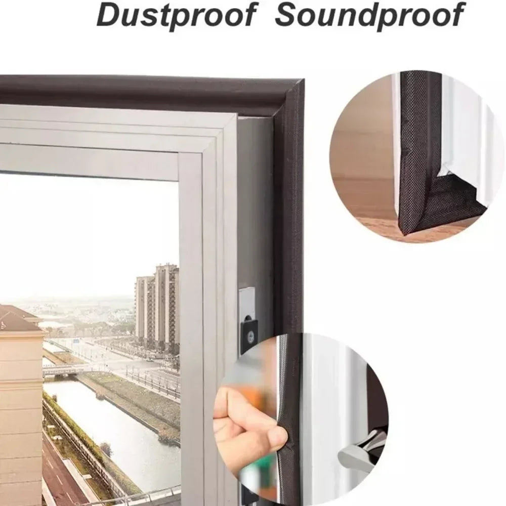 Acoustic Foam S-Shape Weather Seal Strip for Windows & Doors Weather Seal Strip Qme
