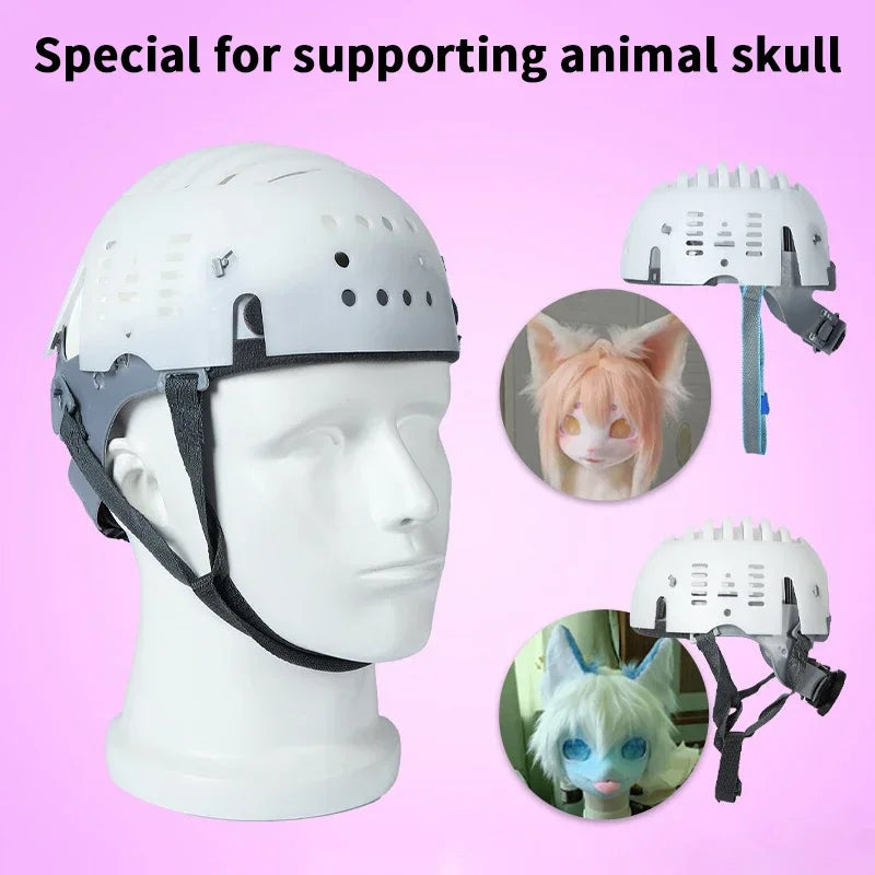 Fursuit Kigurumi Skull Headwear – Breathable Costume Helmet Costume Headwear Qme