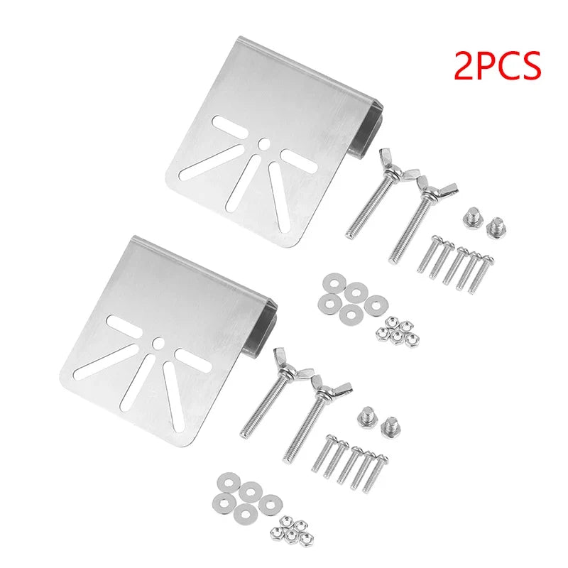 Stainless Steel Gutter Mount Bracket for Eufy SoloCam S340 E30 Camera Gutter Mount Qme A2 Silver