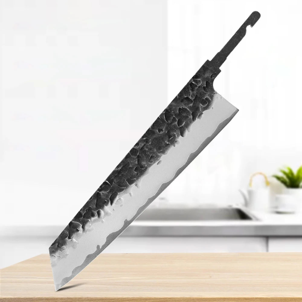 DASHWAY 8.2" Kiritsuke Blank Blade – DIY Full Tang Knife Making Knife Blank Blade Qst