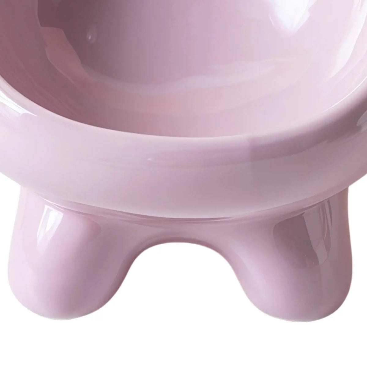 Elevated Tilted Ceramic Cat Bowl – Anti-Slip Wide Pet Dish Elevated Pet Bowl Qme