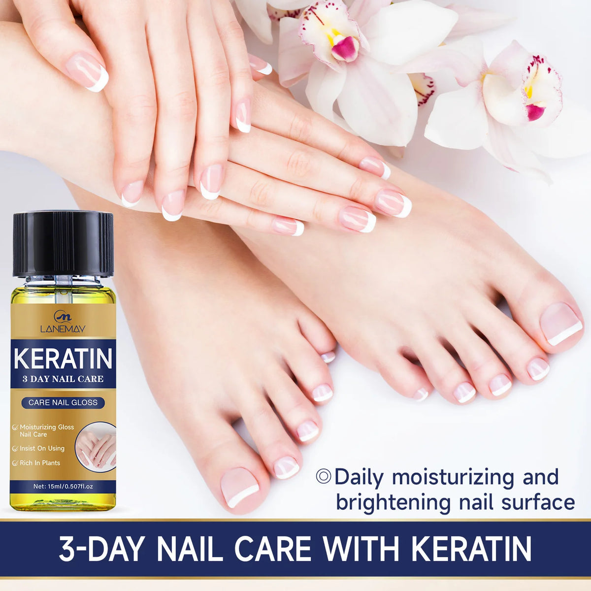 Keratin Nail Care Oil – Strengthens & Moisturizes Nails | Lanemay Nail Care Oil Qst