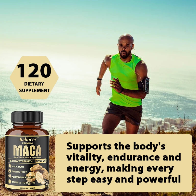 Maca Capsules – Energy, Strength & Vitality Supplement Maca Supplement Qst