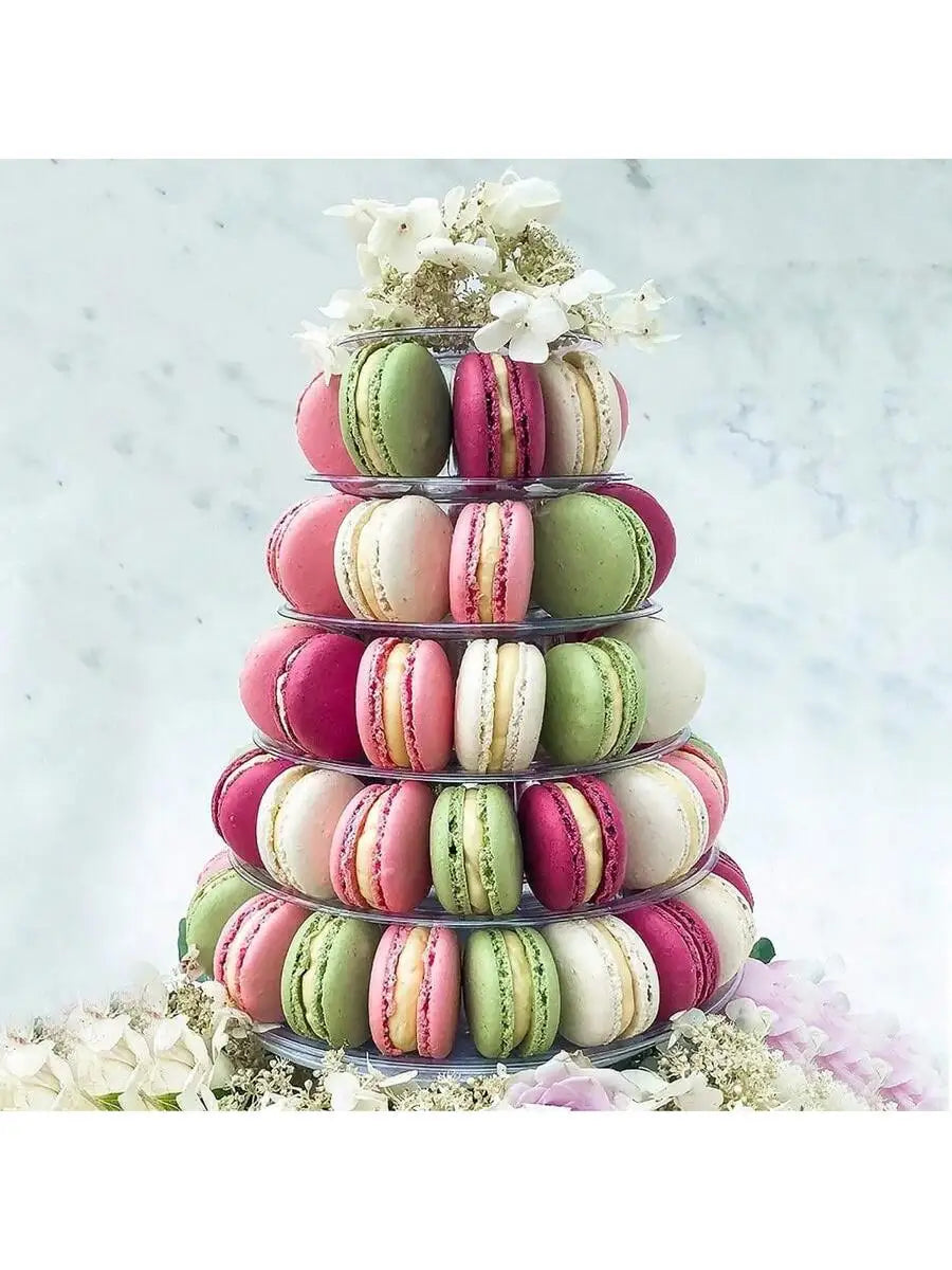 4–6 Layer Macaron Pastry Display Rack | Tiered Dessert Stand Tiered Dessert Stand Qme