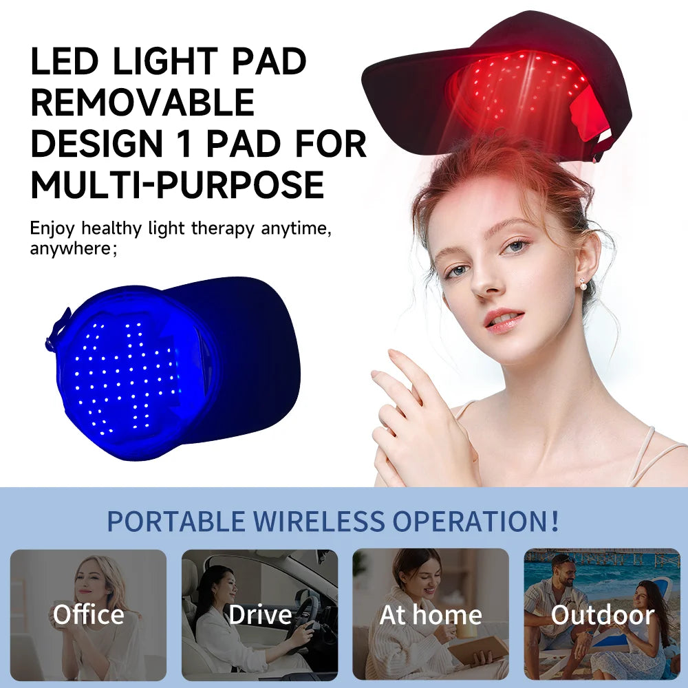 Hello Face T200 LED Light Therapy Cap for Hair Growth LED Hair Growth Cap Qst