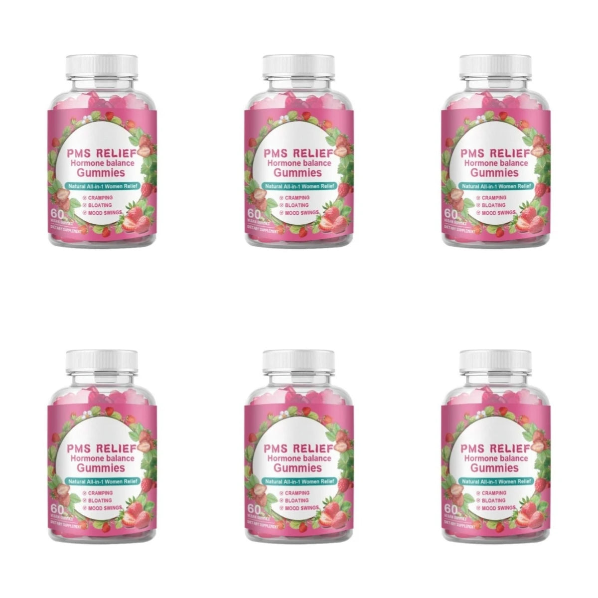 Women's Daily Wellness Gummies – B6, Collagen, Probiotics, 60ct Wellness Supplement Gummies Qst 6 bottles