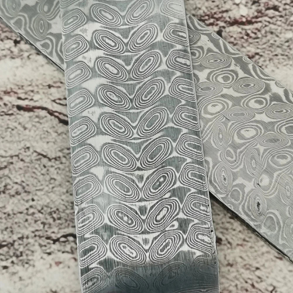 Damascus Steel Billet 160×30×3mm – DIY Knife Making Blank Damascus Steel Billet Qst