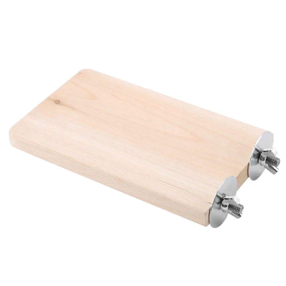 Natural Wood Climbing Platform Toy – Hamster & Guinea Pig Small Pet Climbing Toy Qme