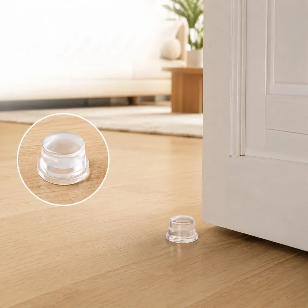 Clear Silicone Door Stopper Wall Guard – Anti-Collision Bumper Door Stopper Guard Qme