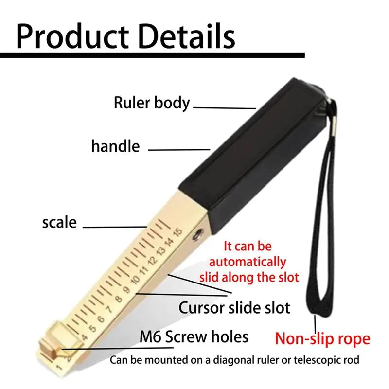 Door Gap Feeler Gauge – Fire Door Wedge Caliper Tool Feeler Gauge Tool Qme