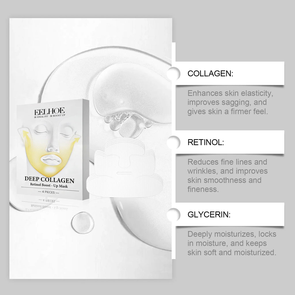 Qme Deep Collagen Retinol Firming & Lifting Facial Mask Firming Facial Mask Qme