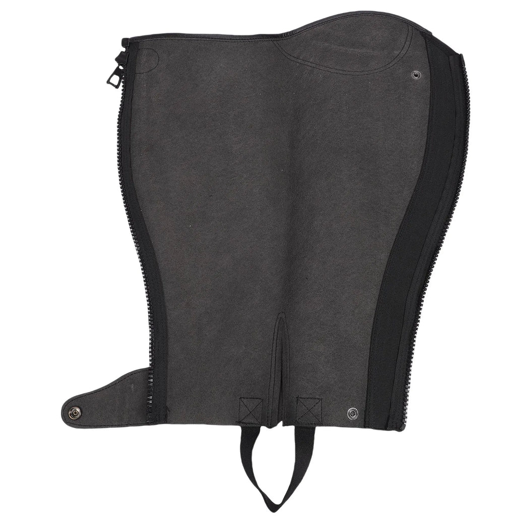 Adult Microfiber Equestrian Half Chaps – Protective Leg Guard Equestrian Half Chaps Qme