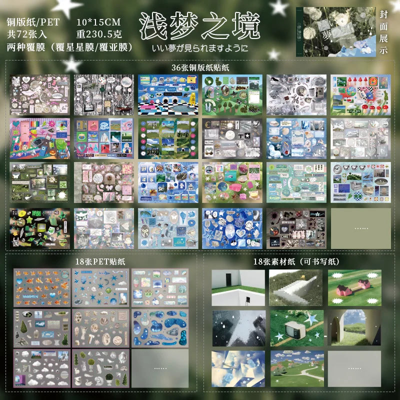 Y2K Kawaii Cut Film Sticker Book – DIY Journal & Craft Decor DIY Sticker Book Qme A