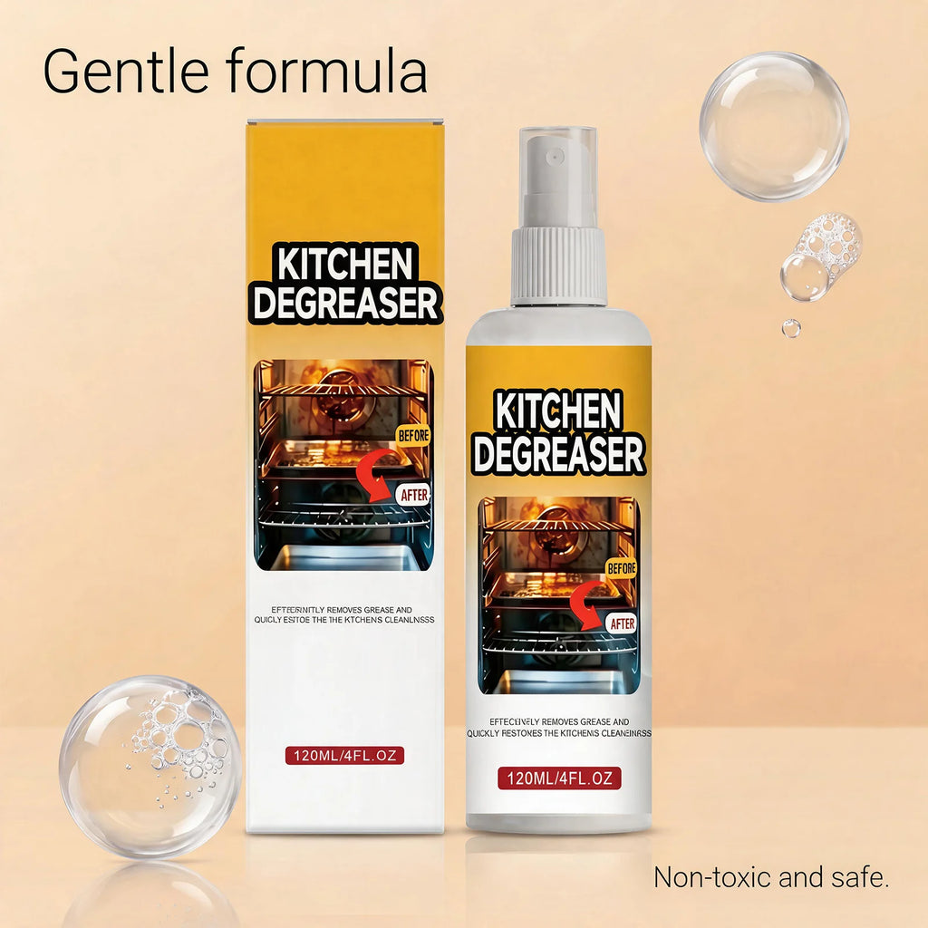 120ml Kitchen Degreaser Spray – Deep Clean & Restore Gloss Kitchen Degreaser Spray Qst