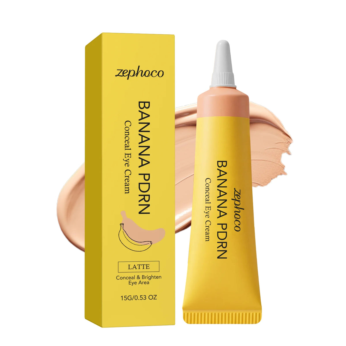 Zephoco Banana PDRN Under-Eye Concealer Cream 15g – All Skin Eye Concealer Cream Qst Latte