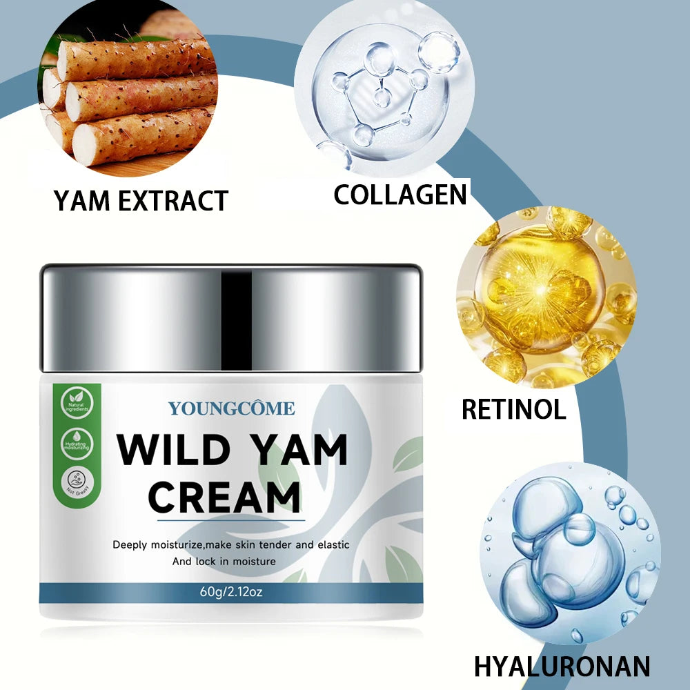 YOUNGCOME Wild Yam Hydrating Cream – Moisturizer All Skin Face Moisturizer Cream Qst
