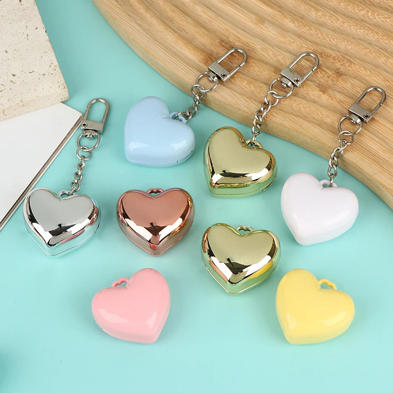 Heart Shape Mini Empty Compact – Blush & Eyeshadow Case + Mirror Cosmetic Compact Case Qst