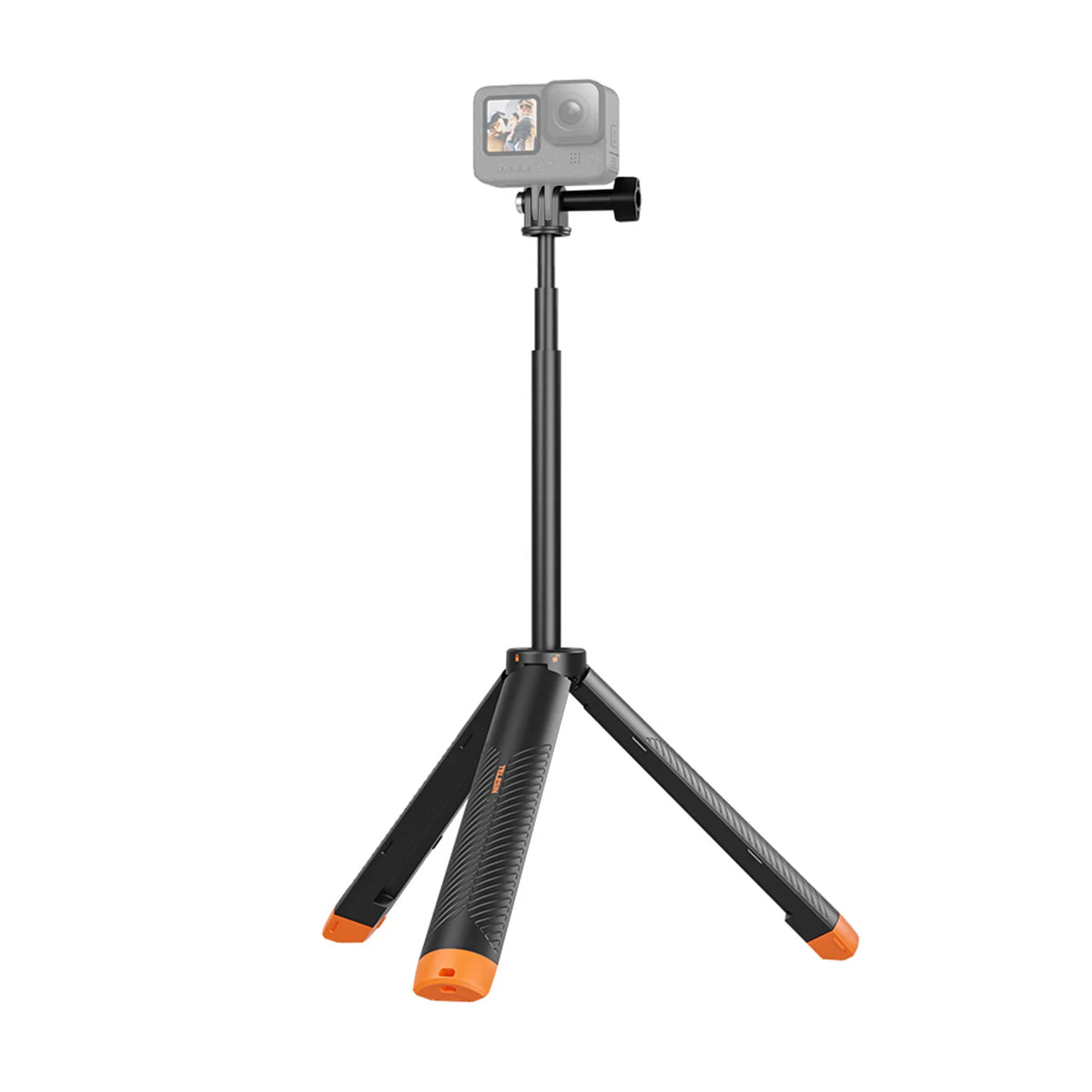 TELESIN 4-in-1 Floating Selfie Stick Tripod for GoPro 12/11/10 Action Camera Mount Qst black color