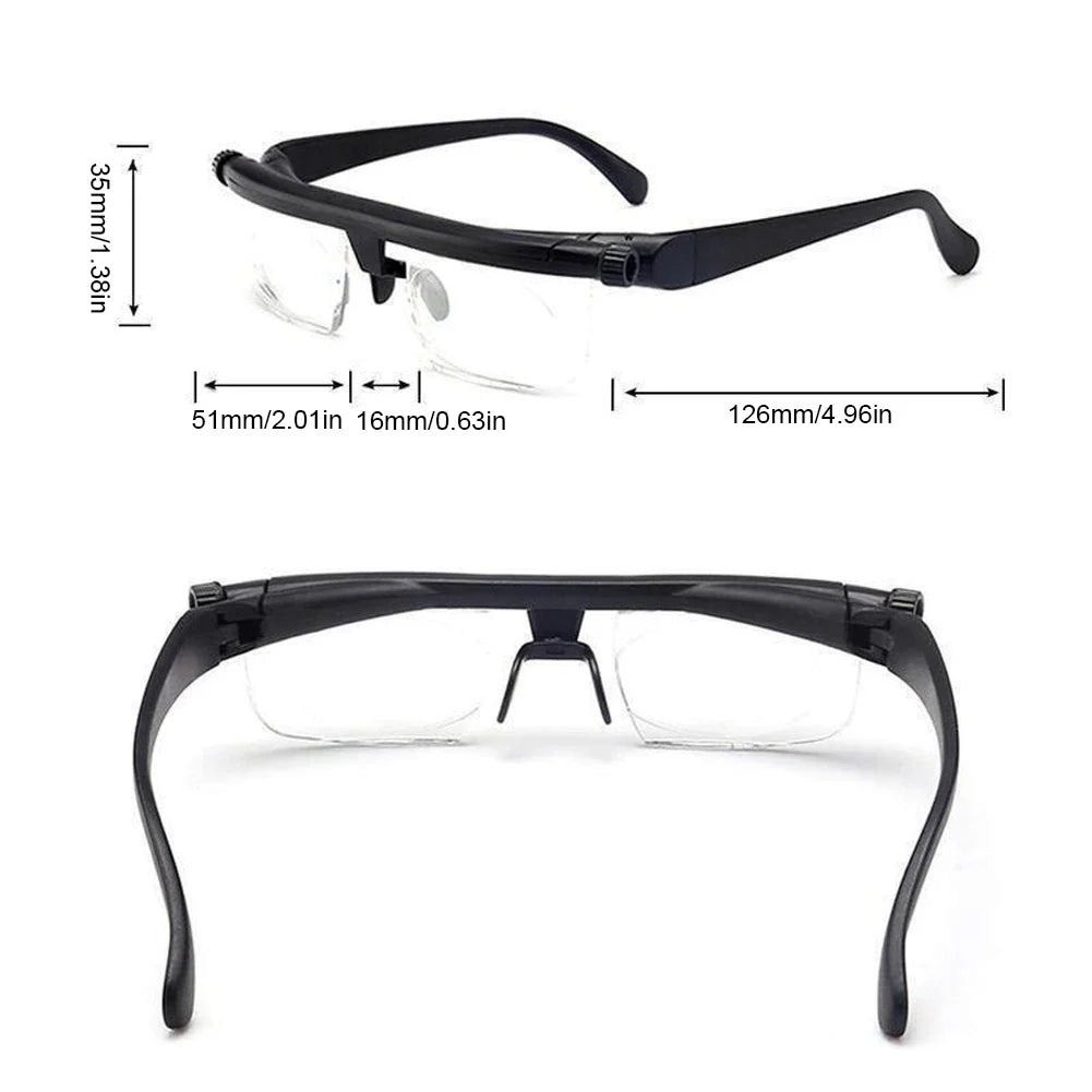 Adjustable Focal Length Reading Glasses | Auto Vision Correction Adjustable Reading Glasses Qme