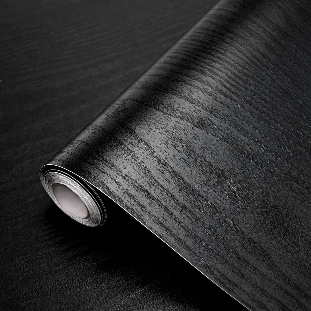 Black Wood Grain Peel & Stick Wallpaper Film – Cabinets Peel & Stick Wallpaper Qme
