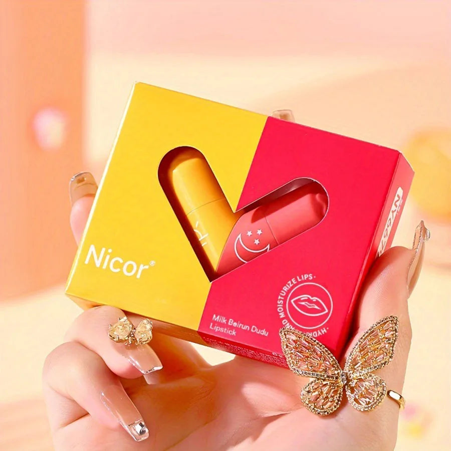 Double-Ended Lipstick & Lip Care Pen – Long-Lasting & Moisturizing Dual-Tip Lipstick Qme