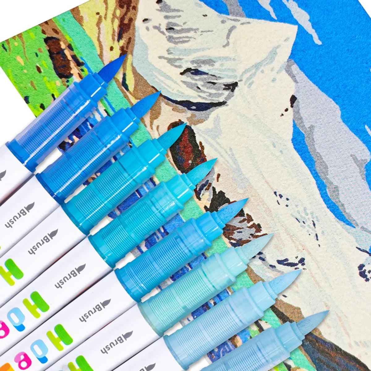 Qme Brush Tip Acrylic Paint Markers | Direct-Liquid Ink Acrylic Paint Markers Qme